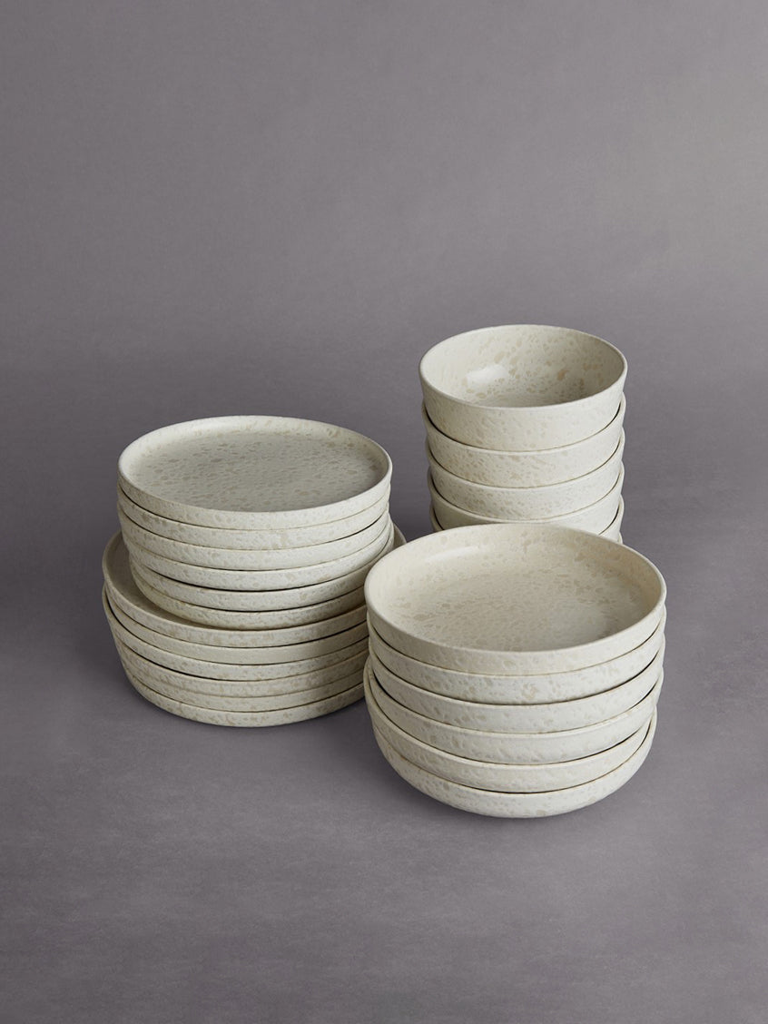 Bento Set 24-teilig – Keramik Geschirrset handgefertigt aus Portugal
