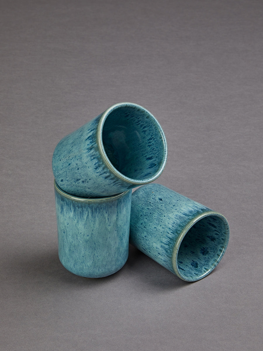 Flores set of 6 large mugs