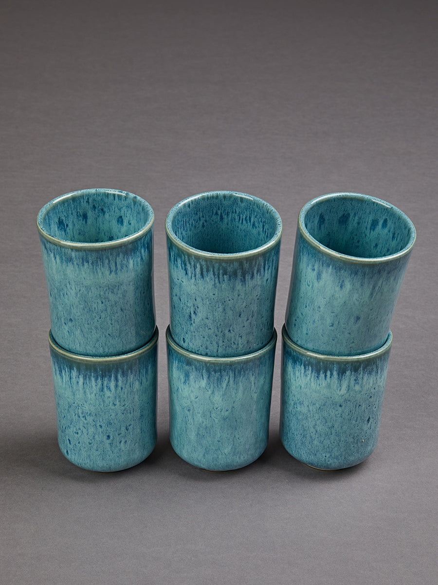 Flores set of 6 large mugs