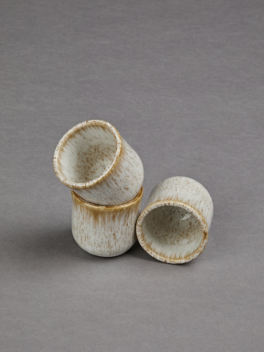 Flores set of 6 espresso mugs