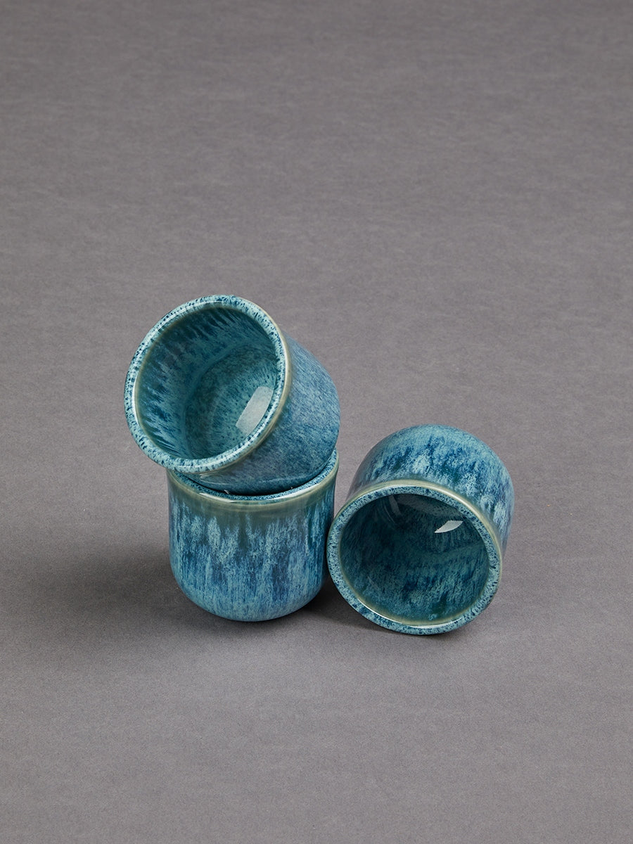 Flores set of 6 espresso mugs