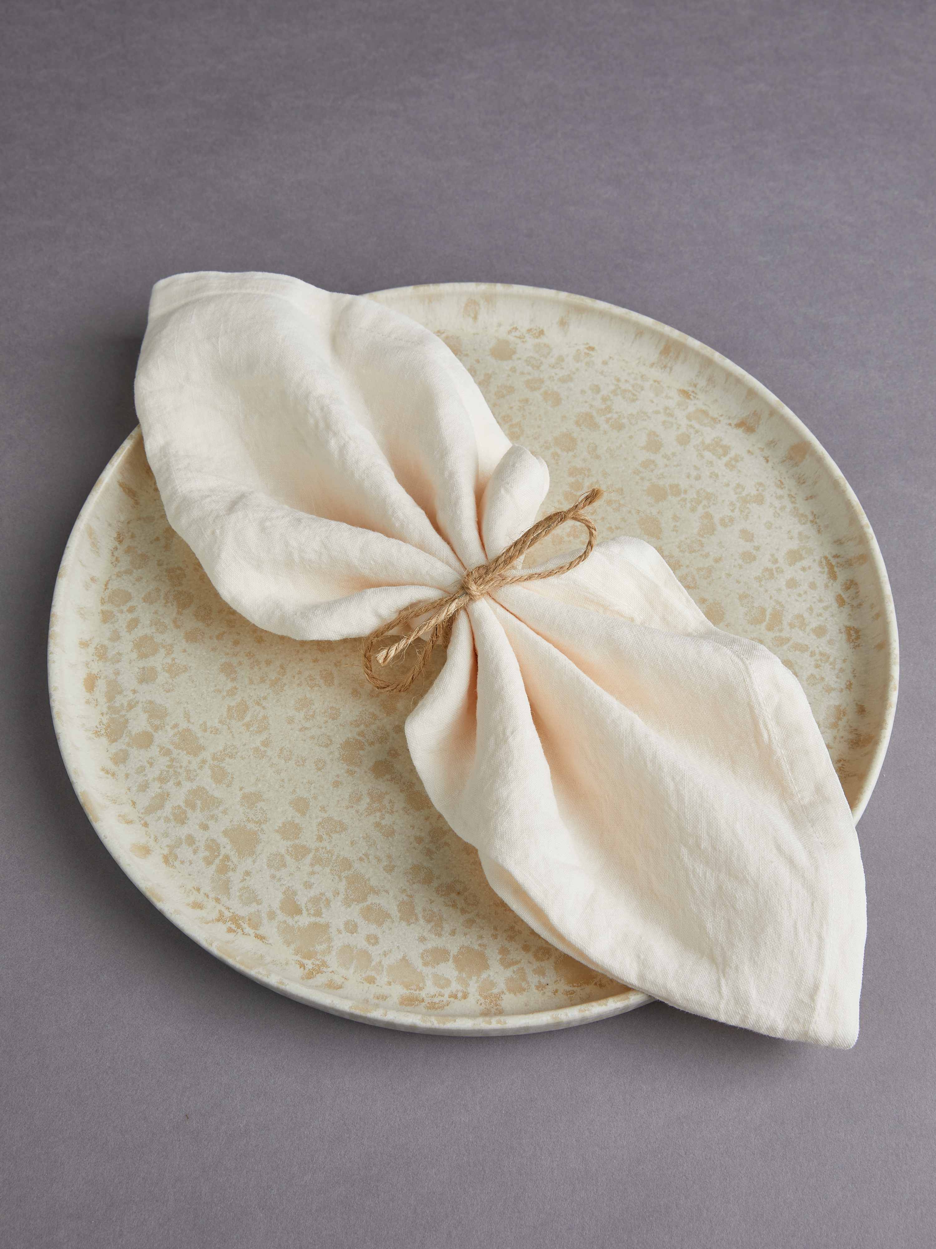 2er Set Leinen Serviette 45x45cm