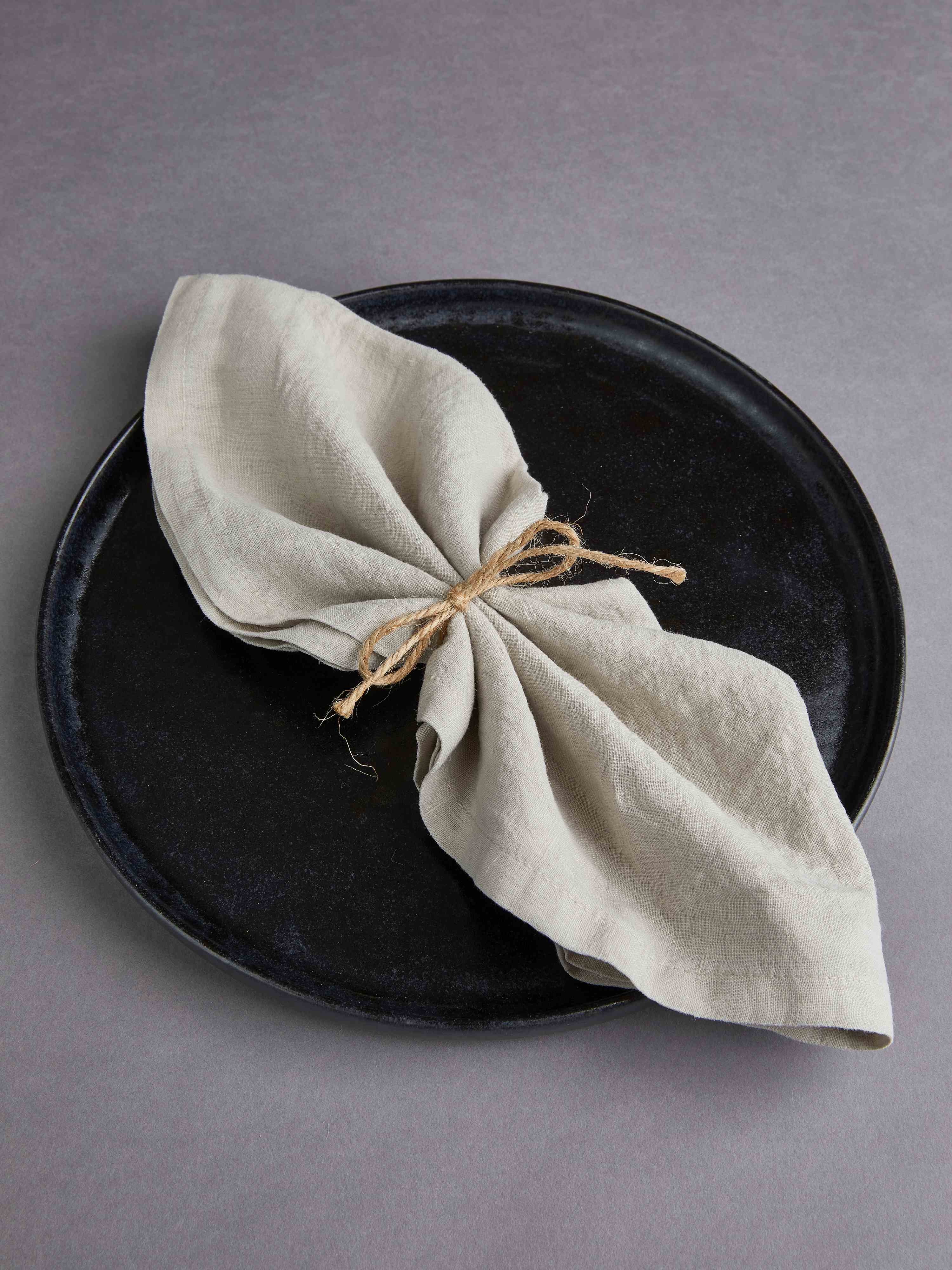 2er Set Leinen Serviette 45x45cm